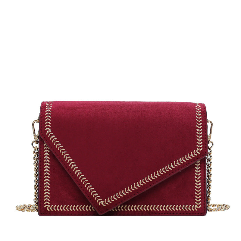 Velvet small square bag