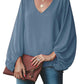 V-neck long sleeve