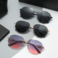 Mens Oval Frame Sunglasses