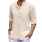 Cotton Linen Casual Long Sleeve Shirt