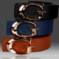 Casual Fashion Alloy Belt With Jersey Buckle