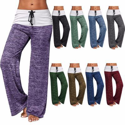 European and American stitching yoga trousers