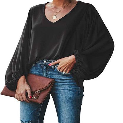 V-neck long sleeve