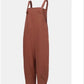 Casual Cropped Overalls Long Pant