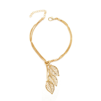 Hollow Leaf Bracelet