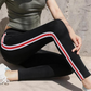 Side stripe sport versatile slim leggings