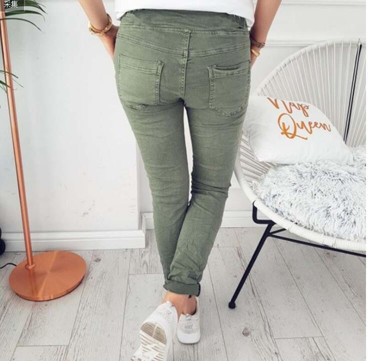 Slim fit skinny stretch pants