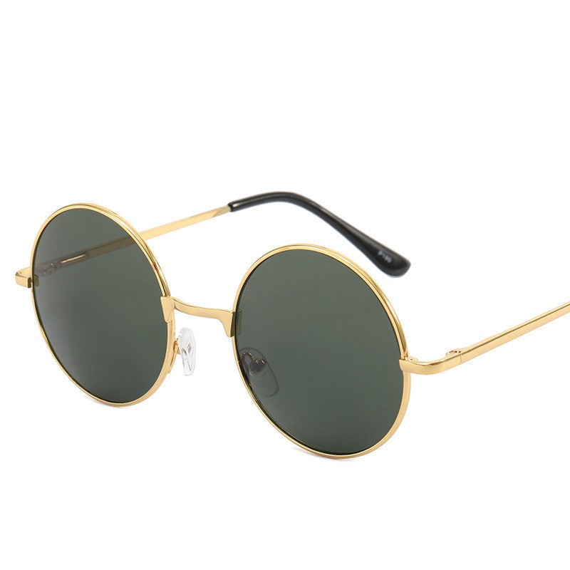 Mens Retro Round Frame Sunglasses