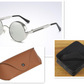 UV protection round frame sunglasses