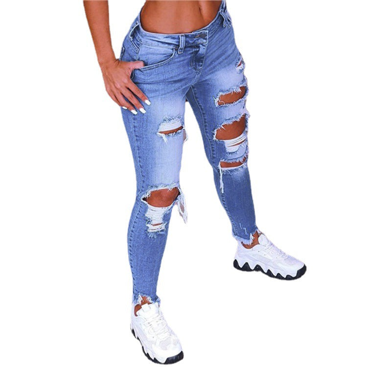 Denim Low-waisted pants