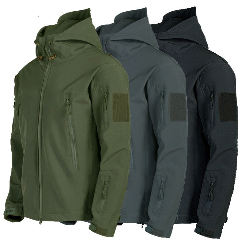 Soft Shell Windproof Hooded Jacket