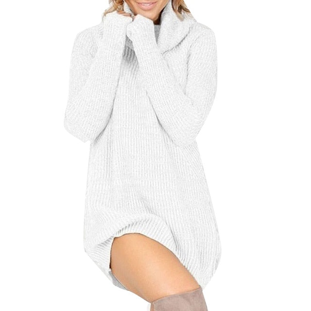 turtlene shirt knit dress