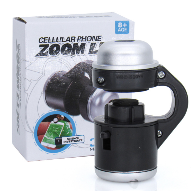 Mobile phone lens microscope