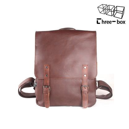 Large Capacity PU Leather Travel Backpack