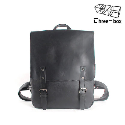 Large Capacity PU Leather Travel Backpack