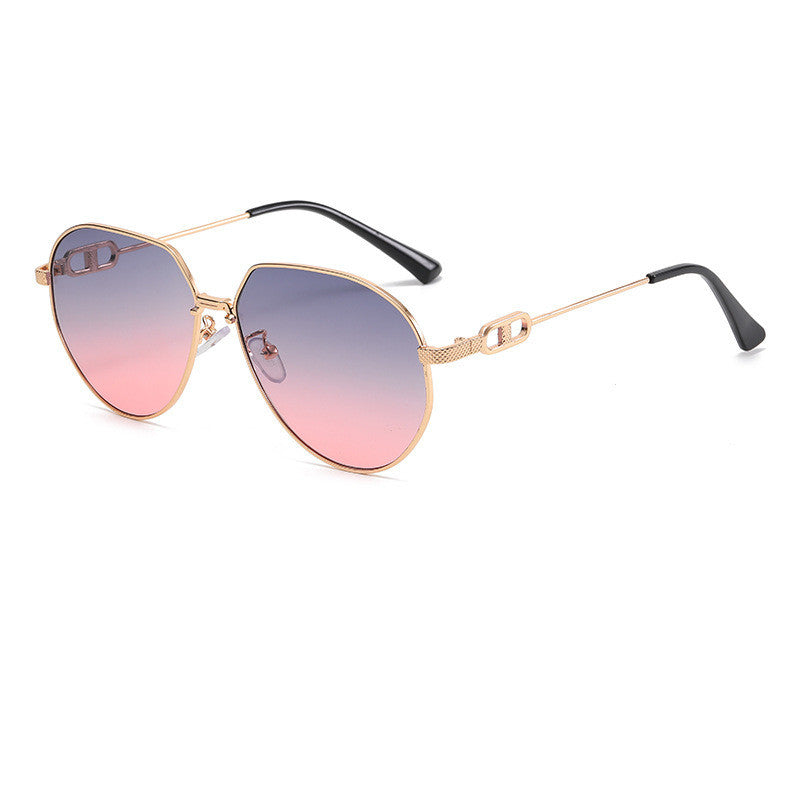 Mens Oval Frame Sunglasses