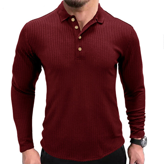 European And American Men's Long-sleeved T-shirt