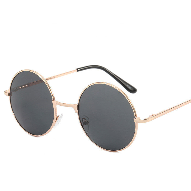 Mens Retro Round Frame Sunglasses