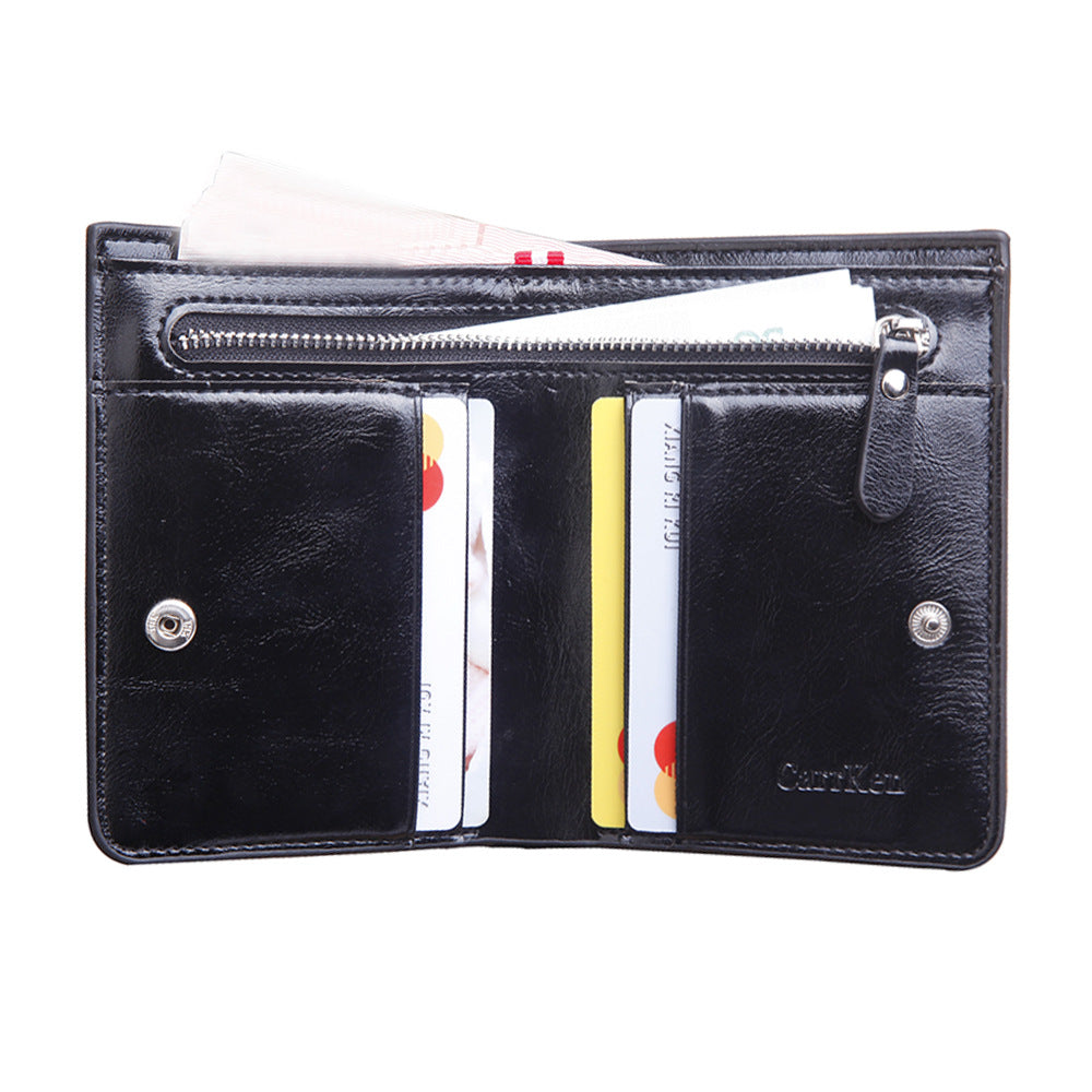 Short zippered wallet