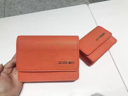 Mini double belt crossbody card holder