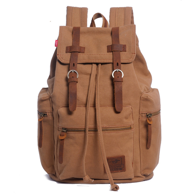 Vintage canvas backpack