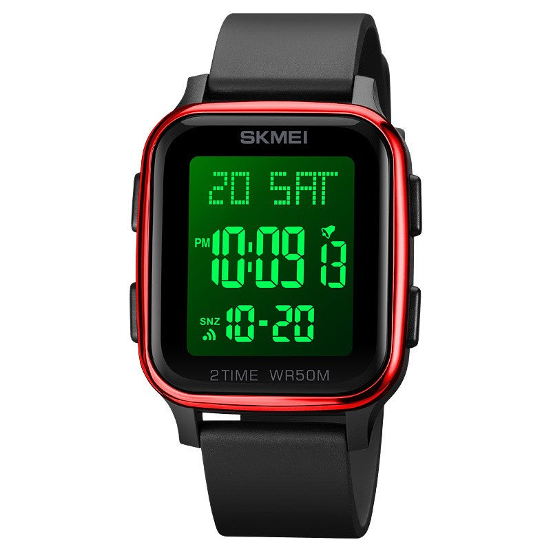 Square Waterproof Digital Watch