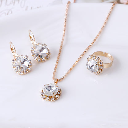 Round Crystal Necklace Set