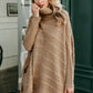 High neck knit cloak