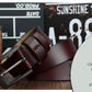 Dynamic buckle leather belt