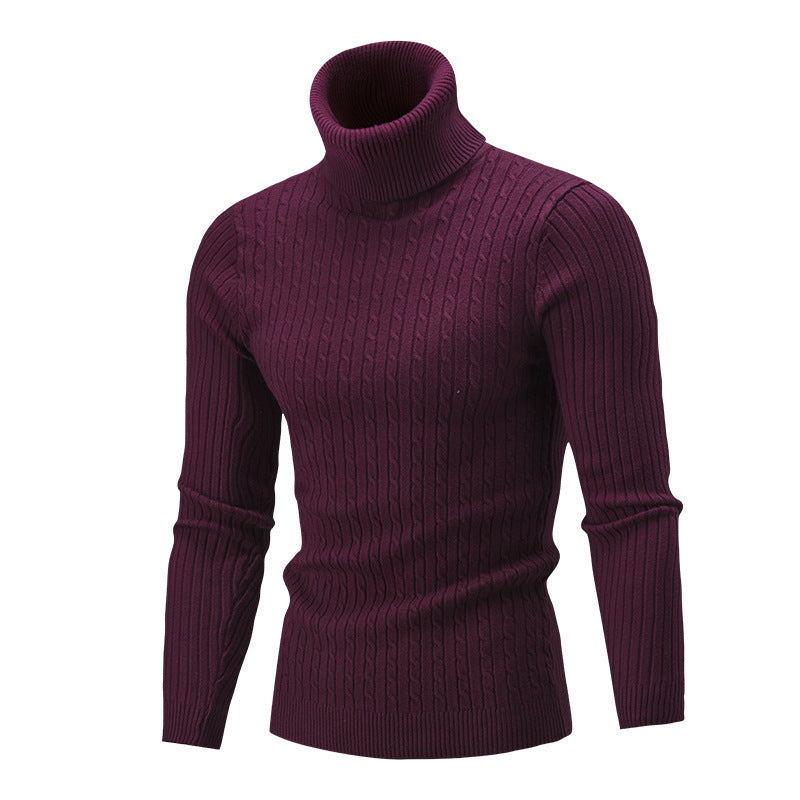 Slim-fit Men's Color Sweater