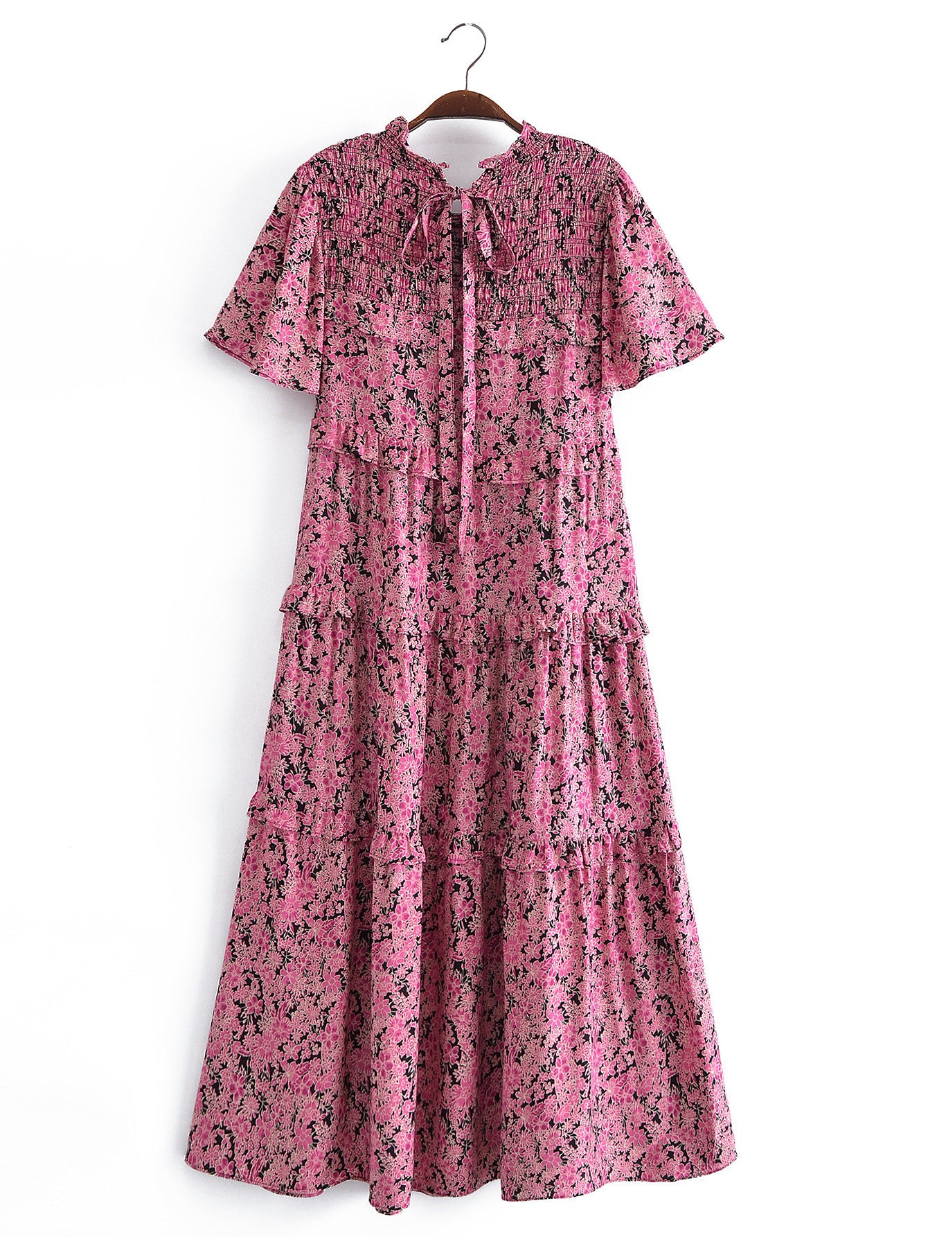 Short Sleeve Printed Dress