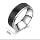 Mens Black Titanium Steel Ring