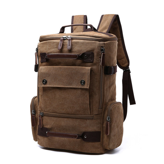 Vintage Canvas Large Capacity Laptop Backpack