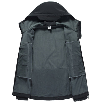 Soft Shell Windproof Hooded Jacket