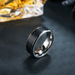 Mens Black Titanium Steel Ring