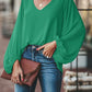 V-neck long sleeve