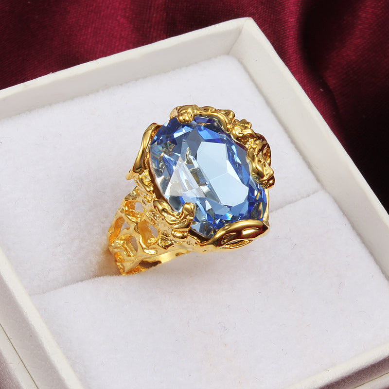 18K zircon ring