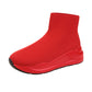 Women's New Thick Bottom Round Head Flying Socks Boots