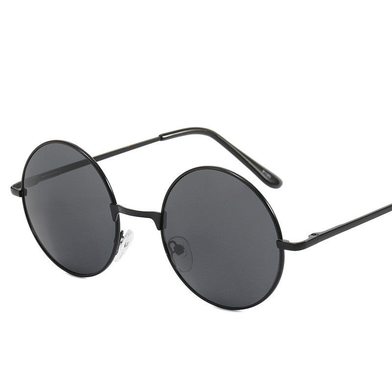 Mens Retro Round Frame Sunglasses