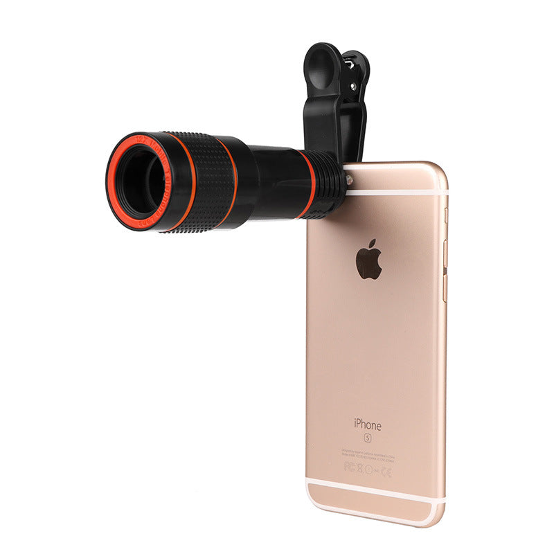 Clip-On Retractable Zoom Telescope Camera Lens For mobile Phone