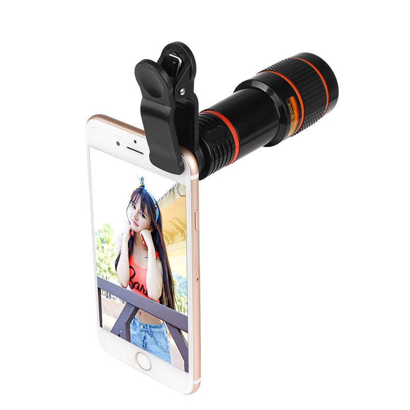 Clip-On Retractable Zoom Telescope Camera Lens For mobile Phone