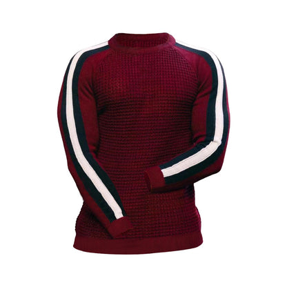 Contrast Slim Bottom Sports Casual Sweater