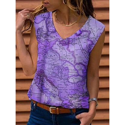 Map Print T-shirt