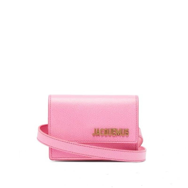 Mini double belt crossbody card holder