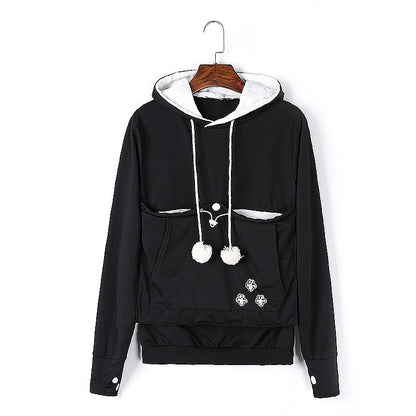 Big pocket hooded sweatshirt