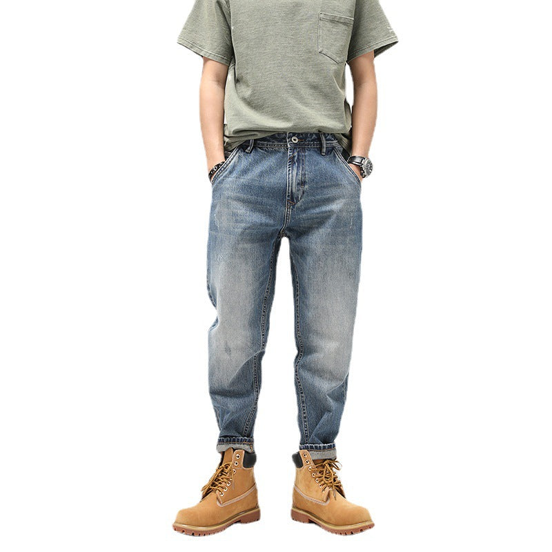 Men's Casual Loose Straight-leg Jeans