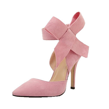 Big Bow Thin Heel Shoes