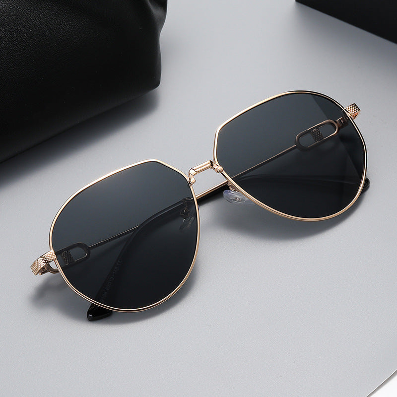 Mens Oval Frame Sunglasses