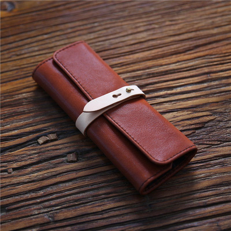 Handmade Genuine Leather Pencil Case