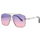 Mens  Double Beam Cut Edge Sunglasses